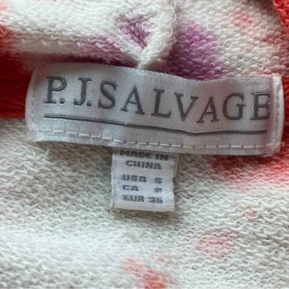 PJ Salvage Daydream Doodles Tie Dye Hoodie S | Oversized Cozy Terry Pullover | - Picture 12 of 14